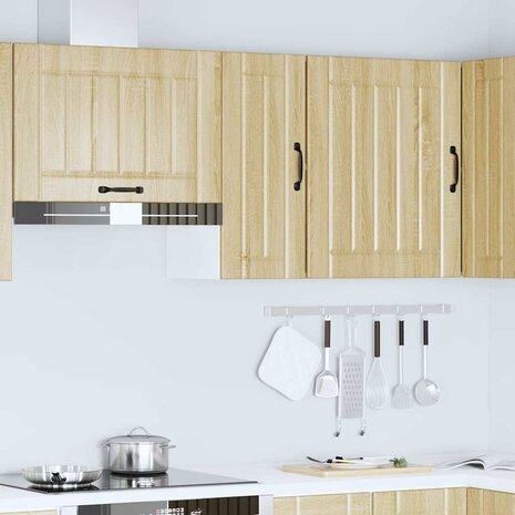 Keukenwandkast Lucca bewerkt hout sonoma eikenkleurig 3