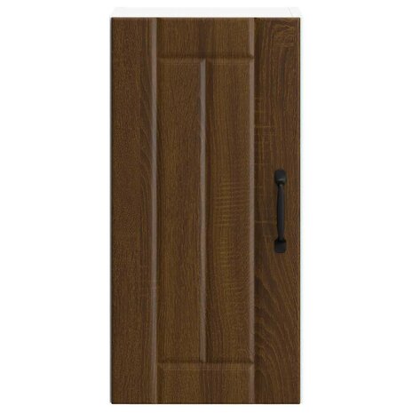 Keukenwandkast Lucca bewerkt hout bruin eikenkleur 4