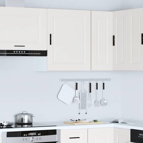 Keukenwandkast Porto bewerkt hout wit 4