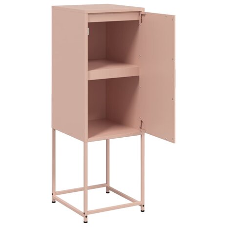 Hoge kast 36x39x107 cm staal roze 9
