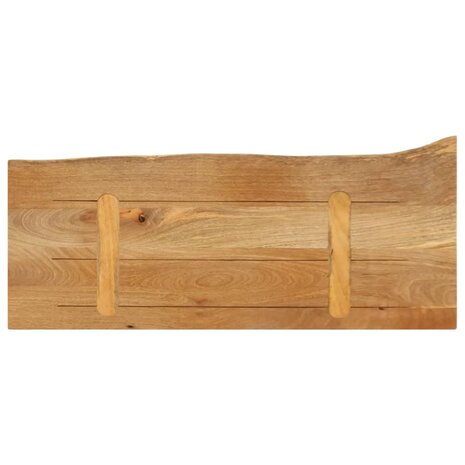 Tafelblad met natuurlijke rand 70x20x2,5 cm massief mangohout 5