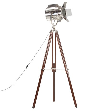 Vloerlamp driepoot 180 cm massief mangohout       2