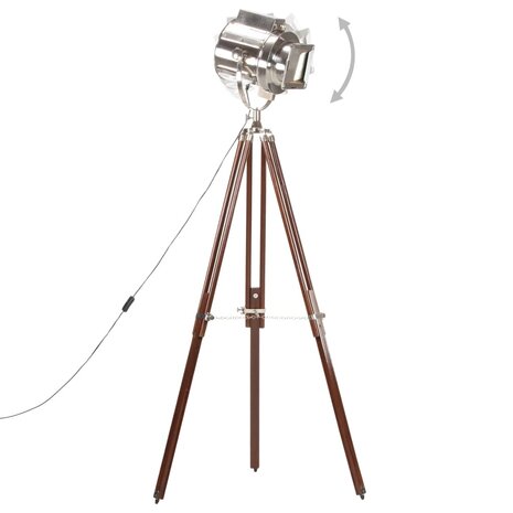 Vloerlamp driepoot 180 cm massief mangohout       4