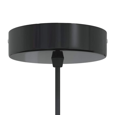 Hanglampen 2 st In hoogte verstelbaar E27 30 cm metaal zwart 8