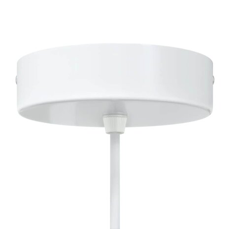 Hanglampen 2 st In hoogte verstelbaar E27 30 cm metaal wit 8