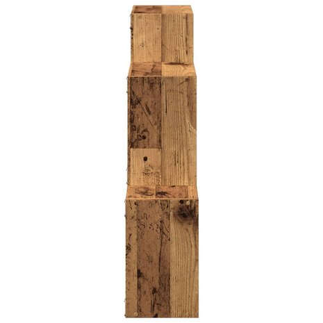 Wandkast 78x18x71 cm bewerkt hout oud houtkleurig 5