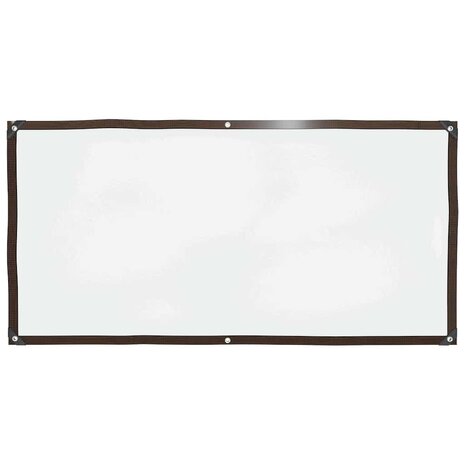 Doorzichtig zeildoek met zeilringen 1x2 m polyethyleen 1
