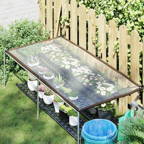 Doorzichtig zeildoek met zeilringen 1x2 m polyethyleen 2