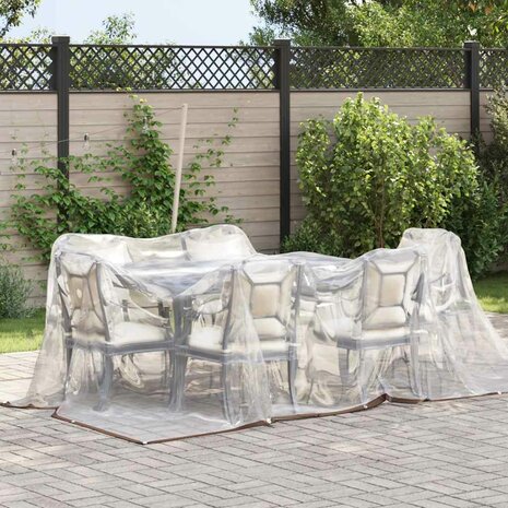 Doorzichtig zeildoek met zeilringen 3x3 m polyethyleen 2