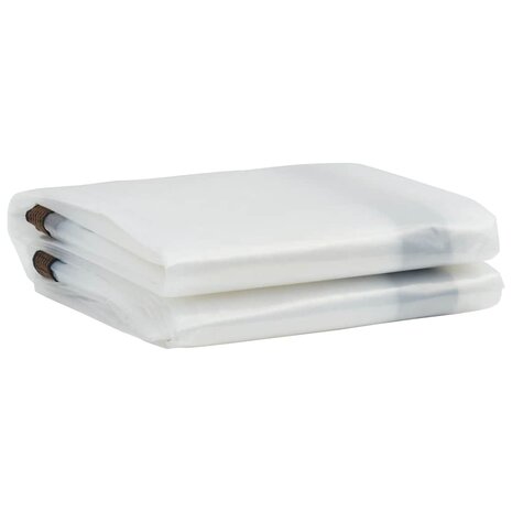 Doorzichtig zeildoek met zeilringen 3x5 m polyethyleen 3