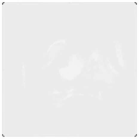 Doorzichtig zeildoek met zeilringen 2x2 m PVC 2