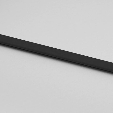 Schuifdeur met beslagset 76x205 cm gehard glas zwart 8