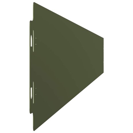 Gazonranden 10 st 10x103 cm koudgewalst staal olijfgroen 5