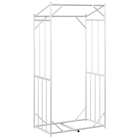 Haardhoutrek met regenhoes 100x60x200 cm gegalvaniseerd staal 6