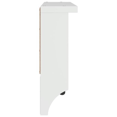 Wandkapstok SANDNES wit 45x12x35 cm massief grenenhout 6