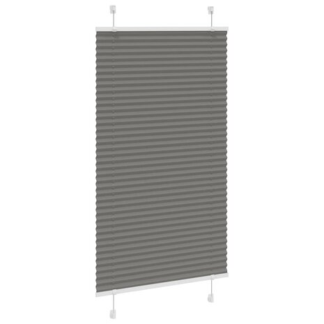 Plissé rolgordijn 75x100 cm stofbreedte 74,4 cm antraciet 3