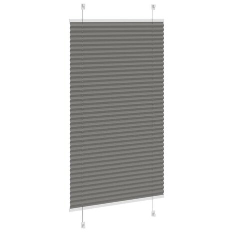 Plissé rolgordijn 75x100 cm stofbreedte 74,4 cm antraciet 4