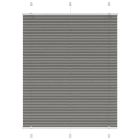 Plissé rolgordijn 105x100 cm stofbreedte 104,4 cm antraciet 2