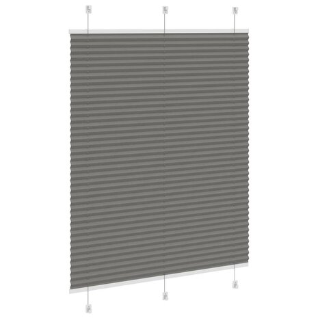 Plissé rolgordijn 105x100 cm stofbreedte 104,4 cm antraciet 4