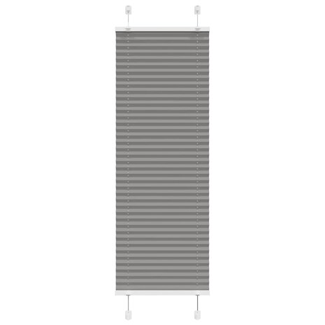 Plissé rolgordijn 50x150 cm stofbreedte 49,4 cm antraciet 1