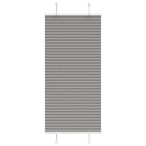 Plissé rolgordijn 55x150 cm stofbreedte 54,4 cm antraciet 1