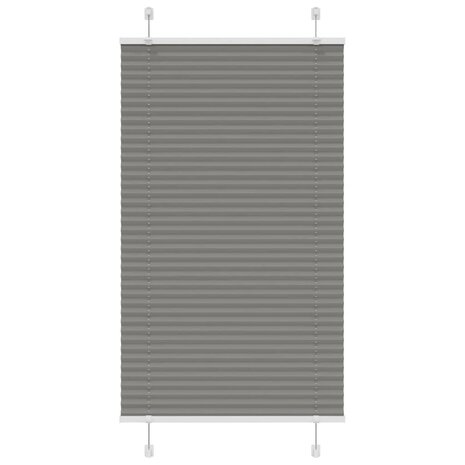 Plissé rolgordijn 75x150 cm stofbreedte 74,4 cm antraciet 1