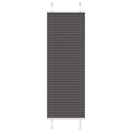 Plissé rolgordijn 40x100 cm stofbreedte 39,4 cm polyester zwart 1