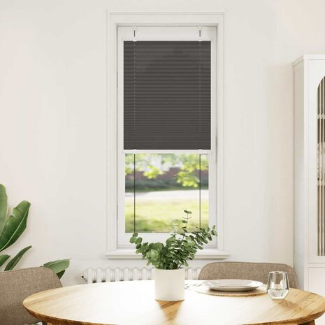 Plissé rolgordijn 40x100 cm stofbreedte 39,4 cm polyester zwart 2
