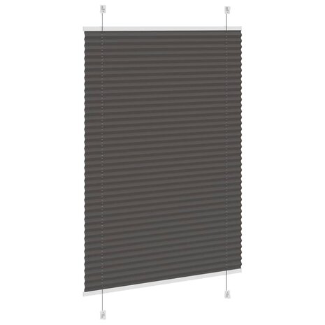 Plissé rolgordijn 95x100 cm stofbreedte 94,4 cm polyester zwart 4
