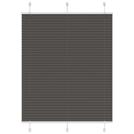 Plissé rolgordijn 105x100cm stofbreedte 104,4cm polyester zwart 1