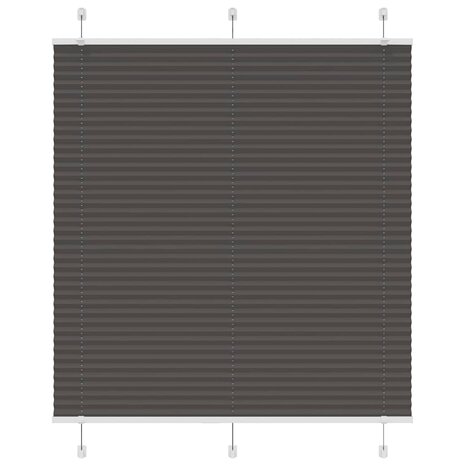 Plissé rolgordijn 115x100cm stofbreedte 114,4cm polyester zwart 1