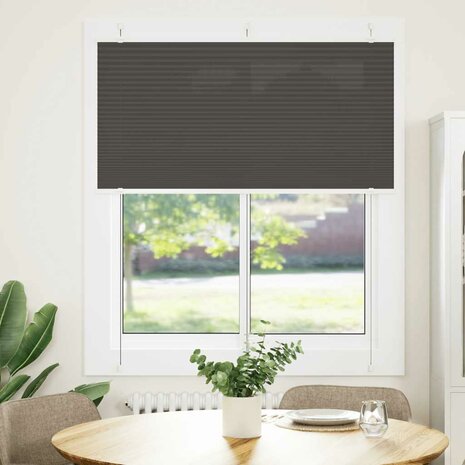 Plissé rolgordijn 115x100cm stofbreedte 114,4cm polyester zwart 2