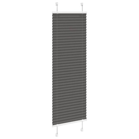 Plissé rolgordijn 40x150 cm stofbreedte 39,4 cm polyester zwart 3