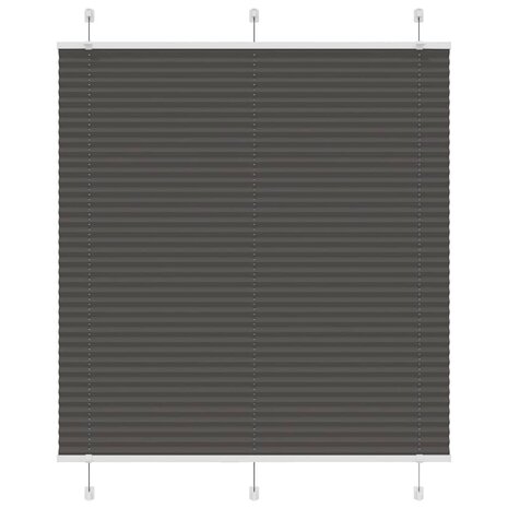 Plissé rolgordijn 120x150cm stofbreedte 119,4cm polyester zwart 1