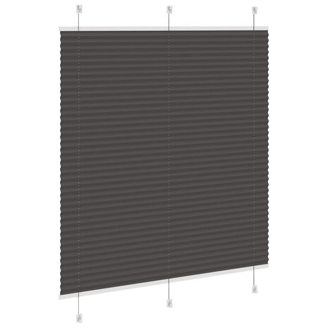 Plissé rolgordijn 120x150cm stofbreedte 119,4cm polyester zwart 4