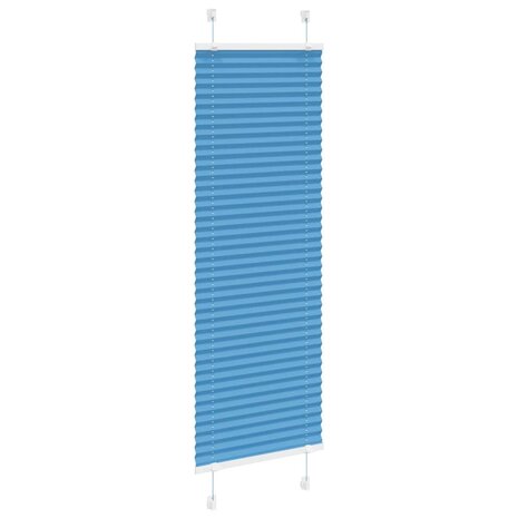 Plissé rolgordijn 45x100 cm stofbreedte 44,4 cm polyester blauw 3