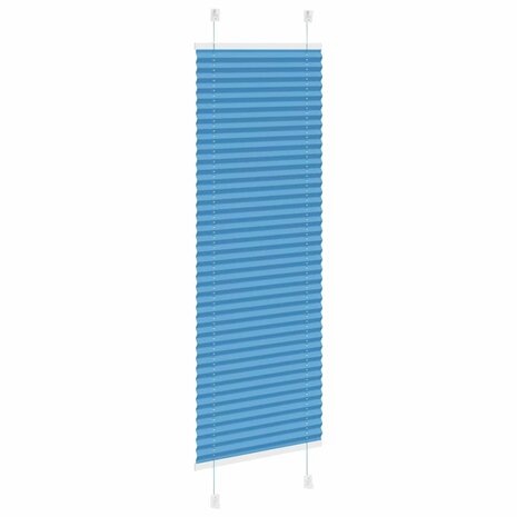 Plissé rolgordijn 45x100 cm stofbreedte 44,4 cm polyester blauw 4