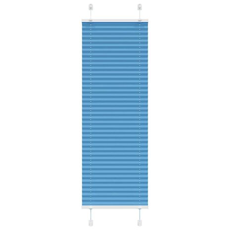 Plissé rolgordijn 50x100 cm stofbreedte 49,4 cm polyester blauw 1