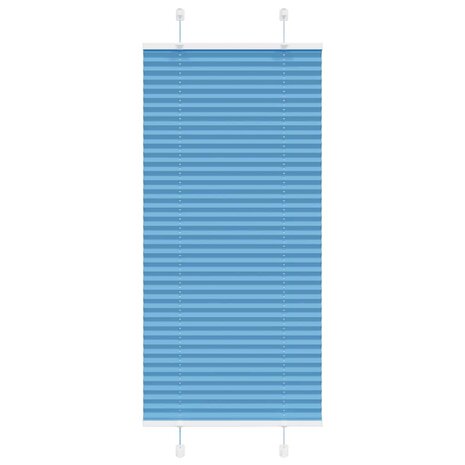 Plissé rolgordijn 55x100 cm stofbreedte 54,4 cm polyester blauw 1