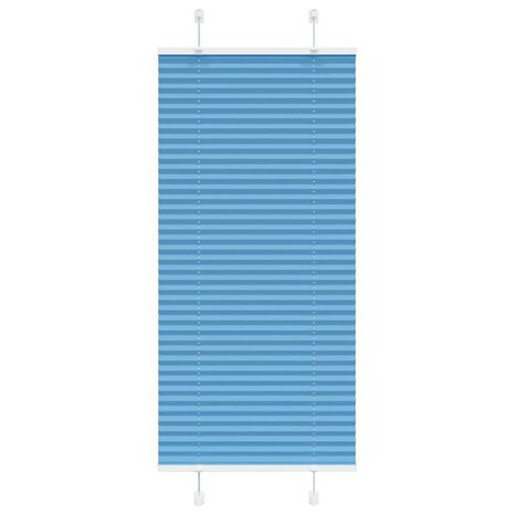 Plissé rolgordijn 60x100 cm stofbreedte 59,4 cm polyester blauw 1