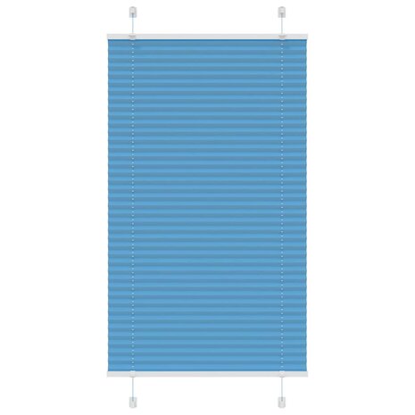 Plissé rolgordijn 70x100 cm stofbreedte 69,4 cm polyester blauw 1