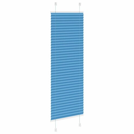 Plissé rolgordijn 40x150 cm stofbreedte 39,4 cm polyester blauw 4