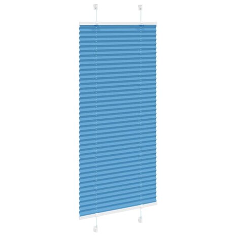 Plissé rolgordijn 60x150 cm stofbreedte 59,4 cm polyester blauw 3