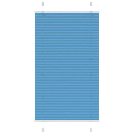 Plissé rolgordijn 80x150 cm stofbreedte 79,4 cm polyester blauw 1