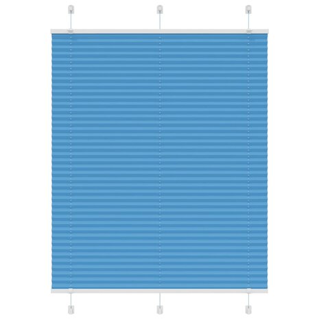 Plissé rolgordijn 105x150cm stofbreedte 104,4cm polyester blauw 1