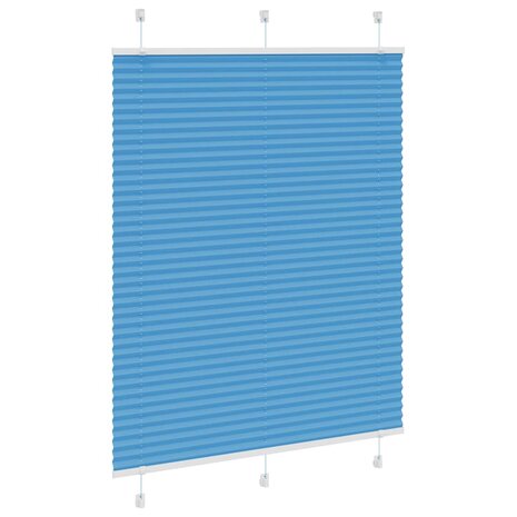 Plissé rolgordijn 105x150cm stofbreedte 104,4cm polyester blauw 3