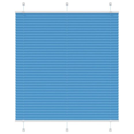 Plissé rolgordijn 120x150cm stofbreedte 119,4cm polyester blauw 1
