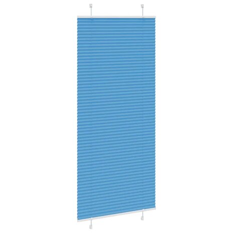 Pliss&eacute; rolgordijn 85x200 cm stofbreedte 84,4 cm polyester blauw 4