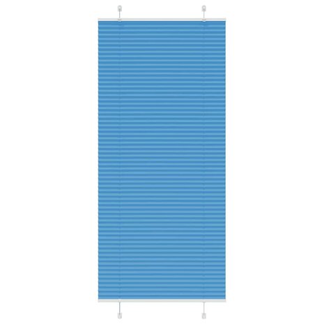 Plissé rolgordijn 95x200 cm stofbreedte 94,4 cm polyester blauw 1