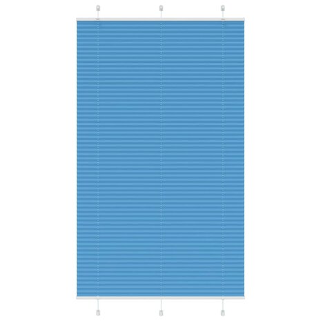 Plissé rolgordijn 115x200cm stofbreedte 114,4cm polyester blauw 1